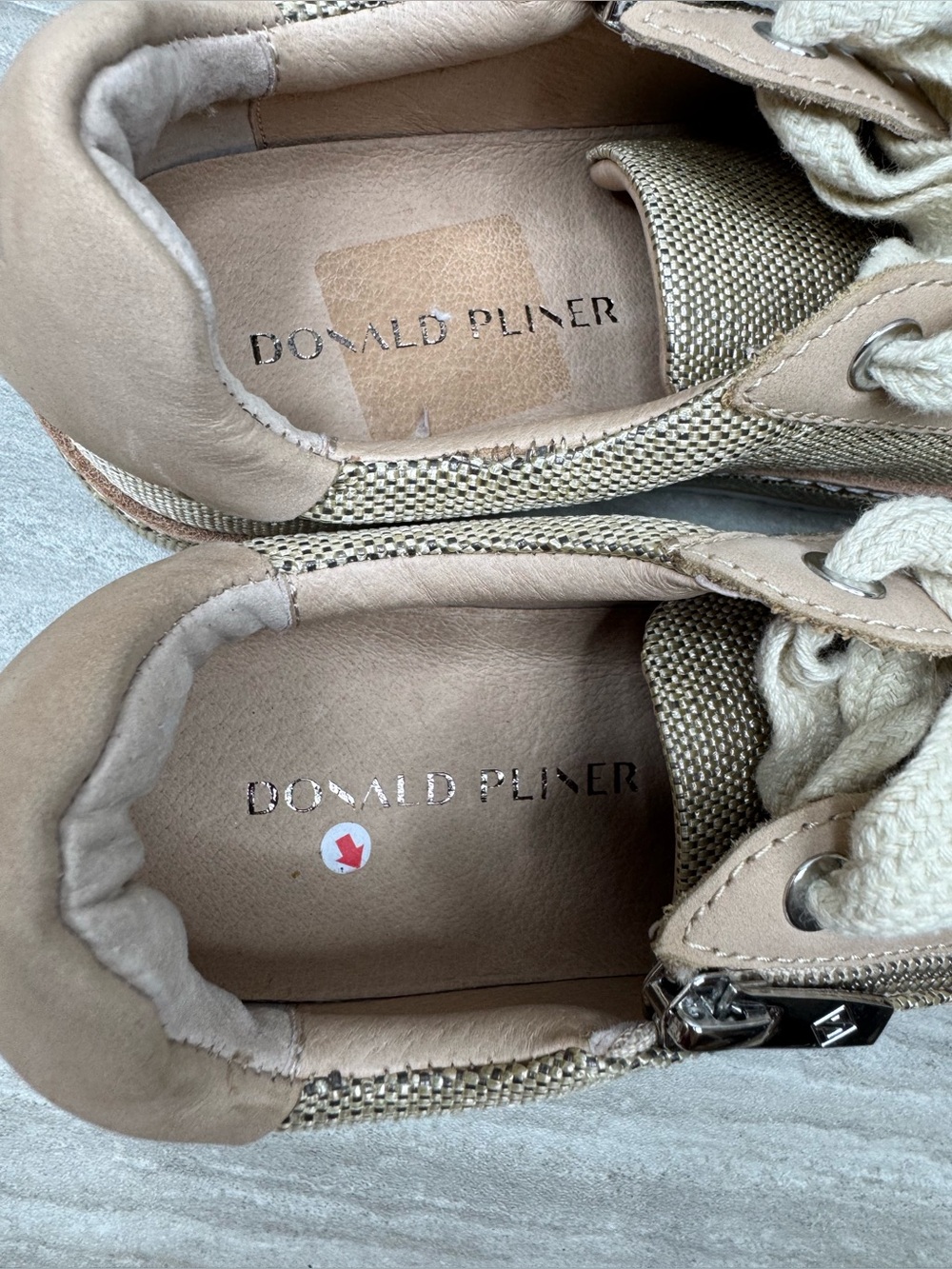 NEW! Donald J. Pliner Dew Raffia Platform Sneaker Womens Size 6 - Picture 8 of 12
